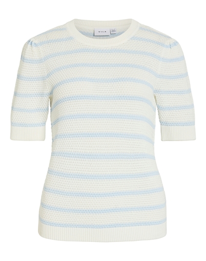 Vila - VIDalo Stripe Strik - White Alyssum